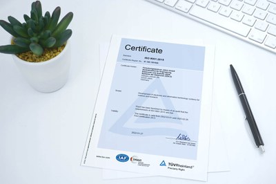 ISO Certificate ZEA-2